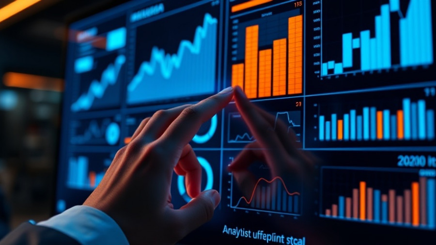 Digital analytics on futuristic holographic screen, AI investment.