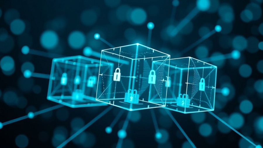 Agentic AI concept with digital hologram and networked cubes.