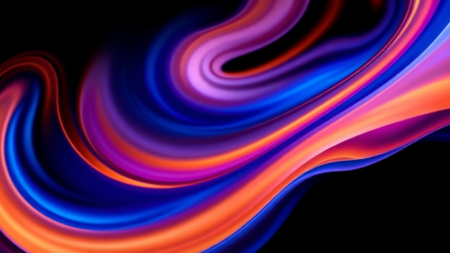 Vibrant abstract swirl design illustrating modern AI concept.