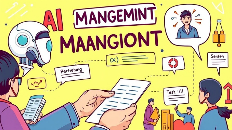Creative infographic on AI trust gap and management strategies.