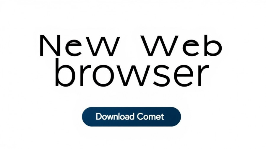Digital ad promoting Perplexity AI web browser with download button.
