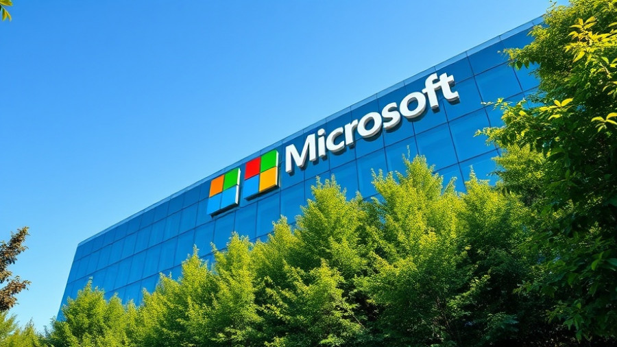 Microsoft office building exterior showcasing the company logo, Microsoft AI Copilot Pricing.