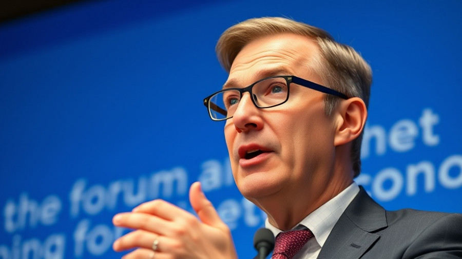 Speaker discusses Anthropic AI regulation at economic forum.