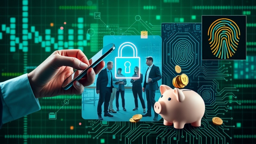 AI agents for small businesses concept with digital tech collage.