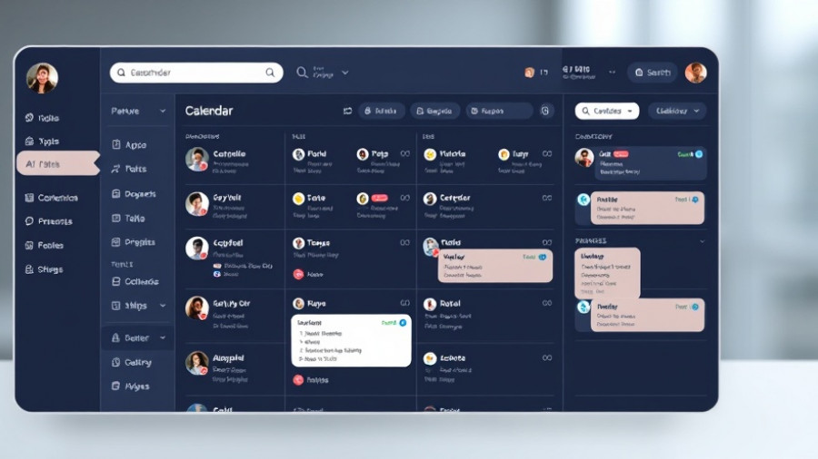 Microsoft AI Copilot interface displaying search and calendar tools.