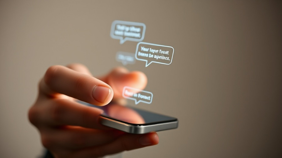 Man using smartphone with agentic AI chat feature in soft light.