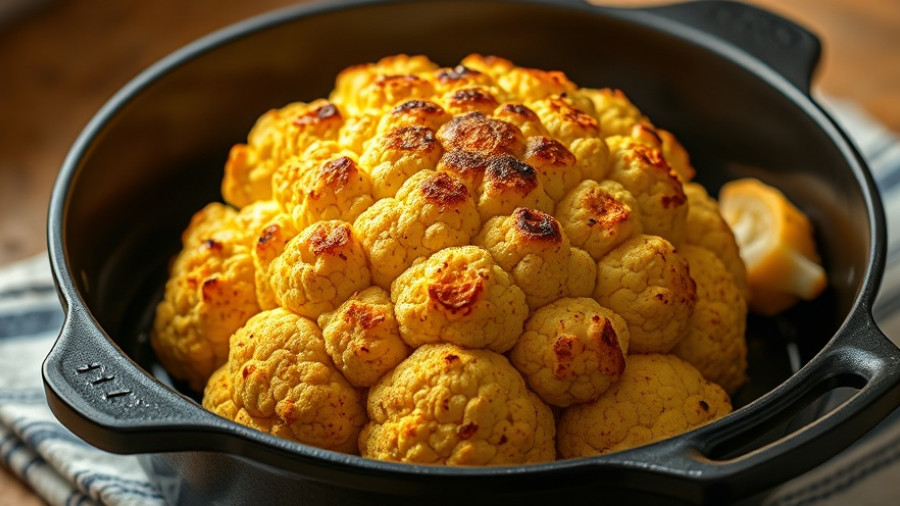Whole roasted cauliflower in a pot - easy recipes.