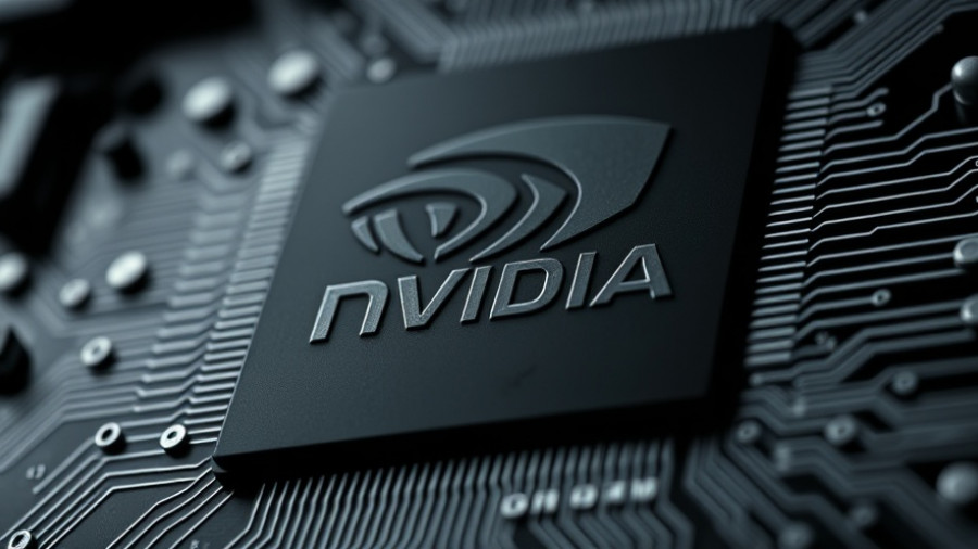 Close-up of Nvidia Blackwell chip with engraved logo.