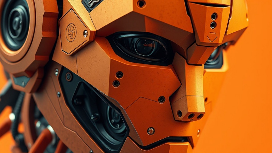 Anthropic AI introspection with robotic face and geometric design.