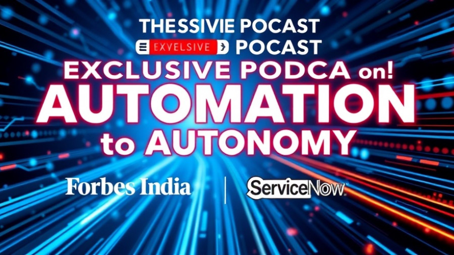 Agentic AI podcast promotion poster by Forbes India and ServiceNow.