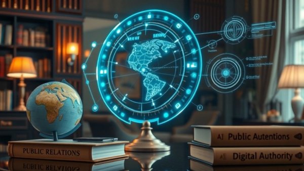 Futuristic AI integrations hologram in a professional setting.