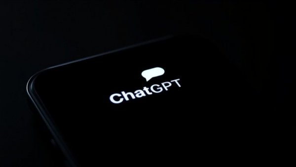 ChatGPT app icon representing OpenAI personal finance tools on dark screen.