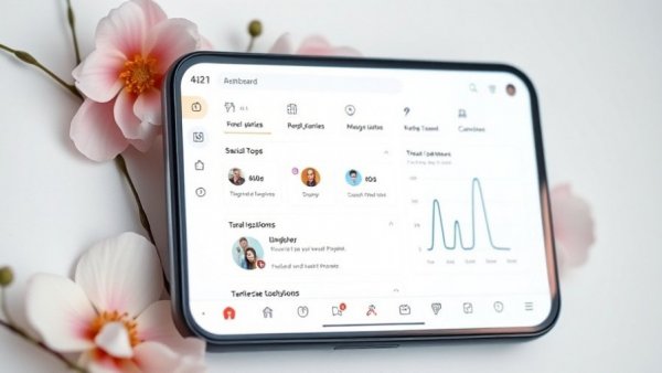 Clean digital dashboard with Microsoft AI interface on desktop and smartphone.