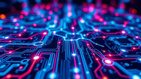 Futuristic digital circuit board, OpenAI Symphony autonomous coding
