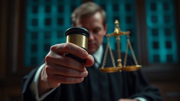 Judge with gavel symbolizes AI misuse in legal practice.
