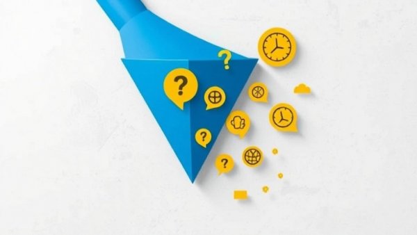 Perplexity AI illustration with blue funnel and icons filtering