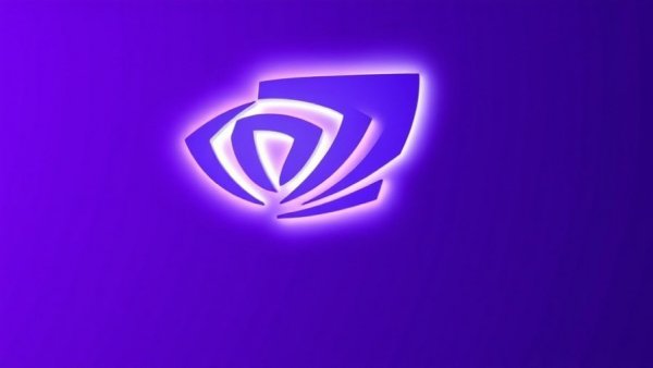 Nvidia logo glowing with purple backdrop, related to Nvidia options chain earnings report
