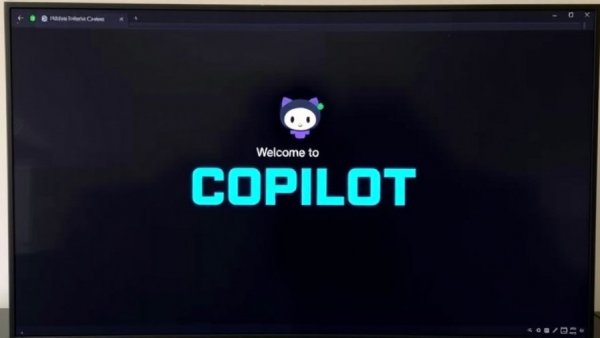 GitHub Copilot command-line interface screenshot showing Microsoft AI innovation.