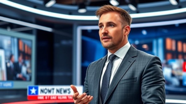 TV studio discussion on OpenAI IPO with a well-dressed speaker.