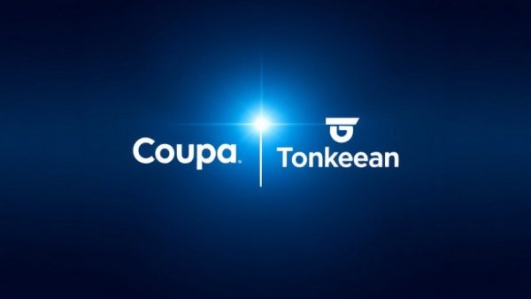Agentic AI branding with Coupa and Tonkean logos.