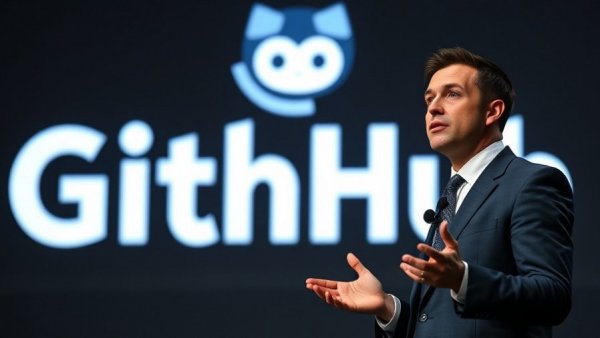 Tech leader speaking at GitHub event on AI coding race.