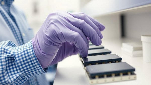 Person handling semiconductor wafers, related to AI stocks