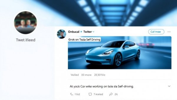 Grok Build tweet about Tesla self-driving software