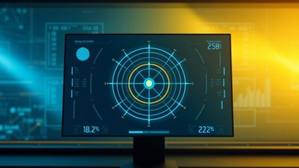 Digital radar on a gradient backdrop symbolizing cryptojacking campaign exploiting AI.