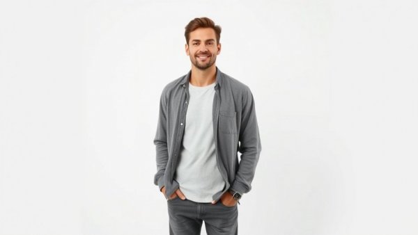 Casually dressed man for AI Fund, relaxed expression, standing.