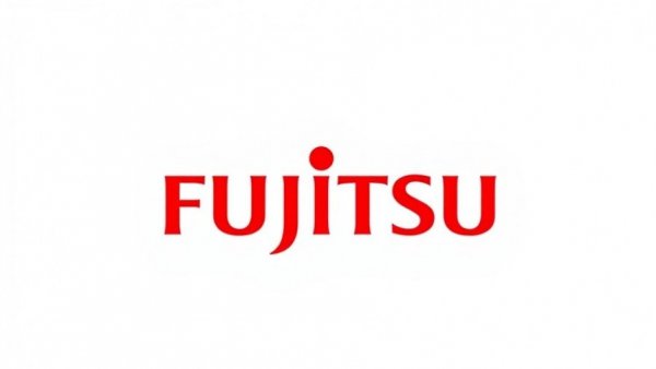 Fujitsu logo representing AI strategy collaborations.