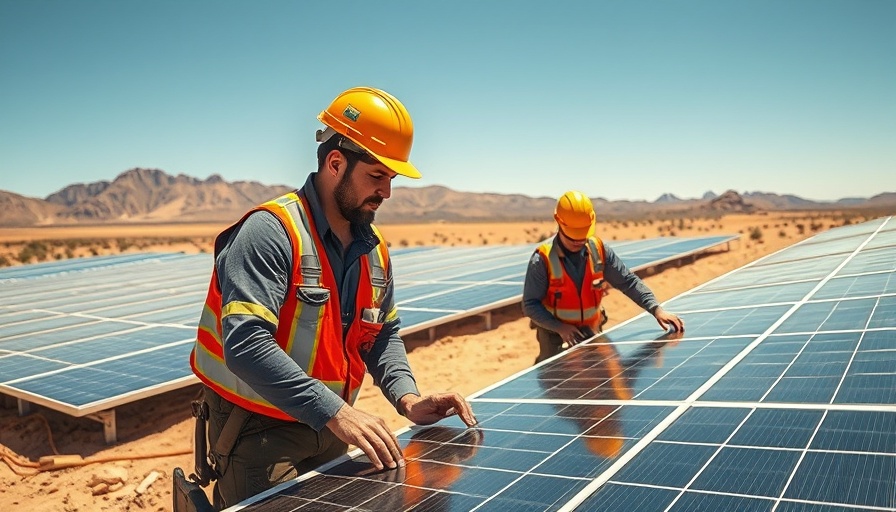 Vistra Corp AI Energy Market workers installing solar panels