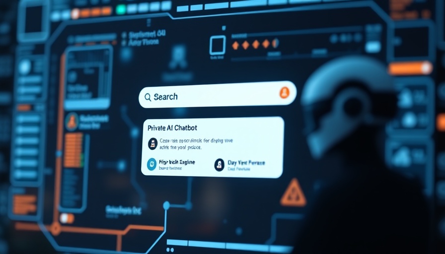 Private AI chatbots in action on search engine and smartphone.