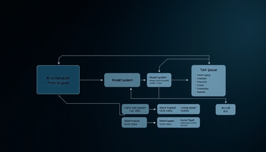 Agentic AI orchestration diagram with task flow and user interaction.