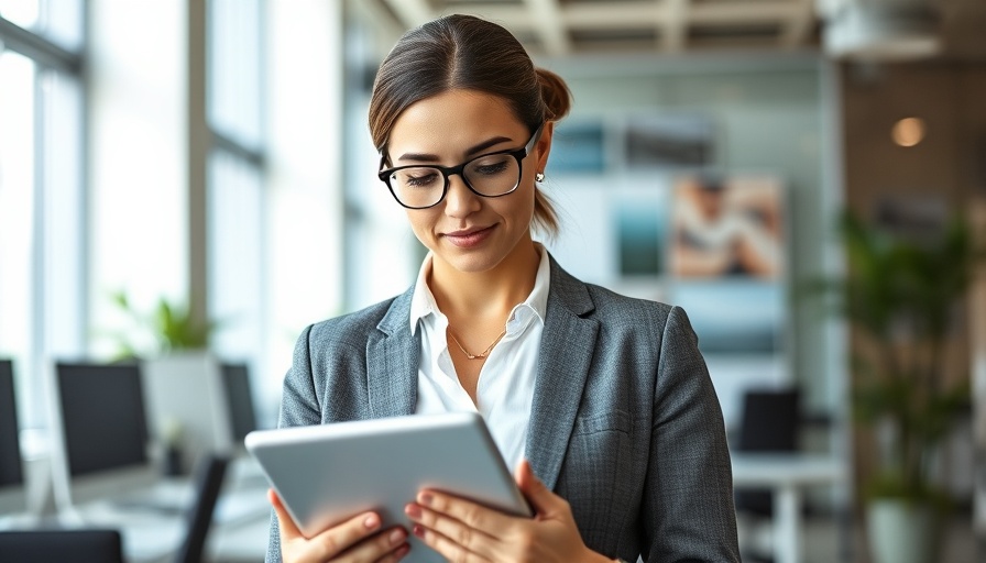 Agentic AI marketing strategy by professional woman in office
