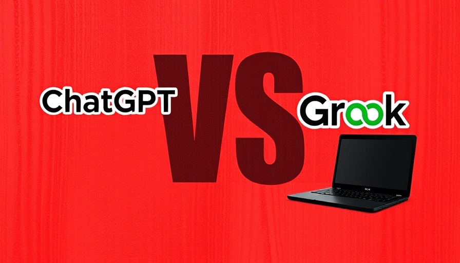 OpenAI vs Grok 3 comparison with logos on a red background.