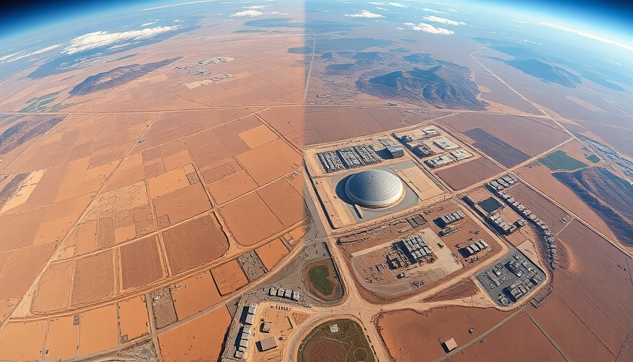 Satellite view of Stargate AI Data Center development in Abilene.
