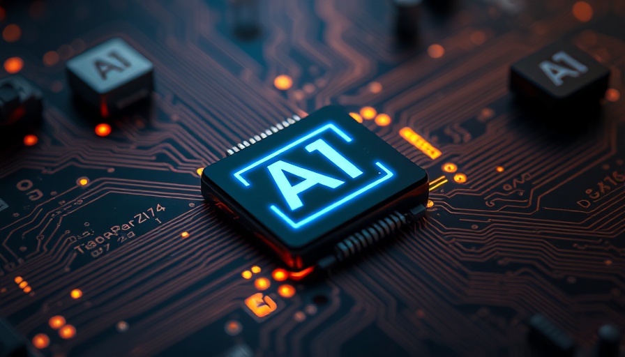Invest in Nvidia Stock - Illuminated AI chip on circuit board.