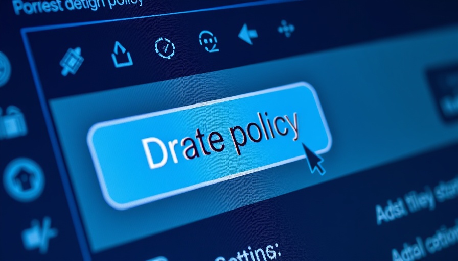 AI-driven interface for policy drafting in cybersecurity context.