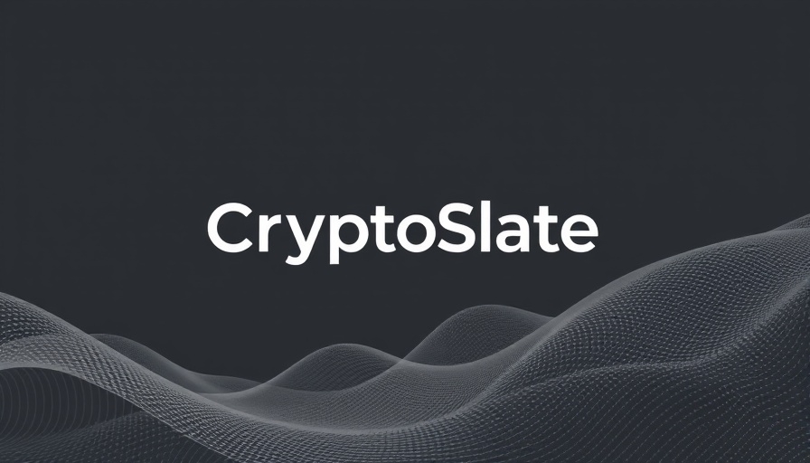 CryptoSlate logo on a digital wave background, elon musk grok 3