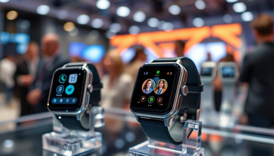 Modern smartwatches with AI doctor service features on display.