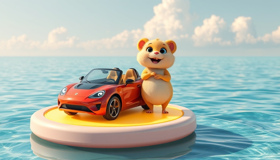 AI advancements at SXSW 2025 featuring cartoon car and rodent.