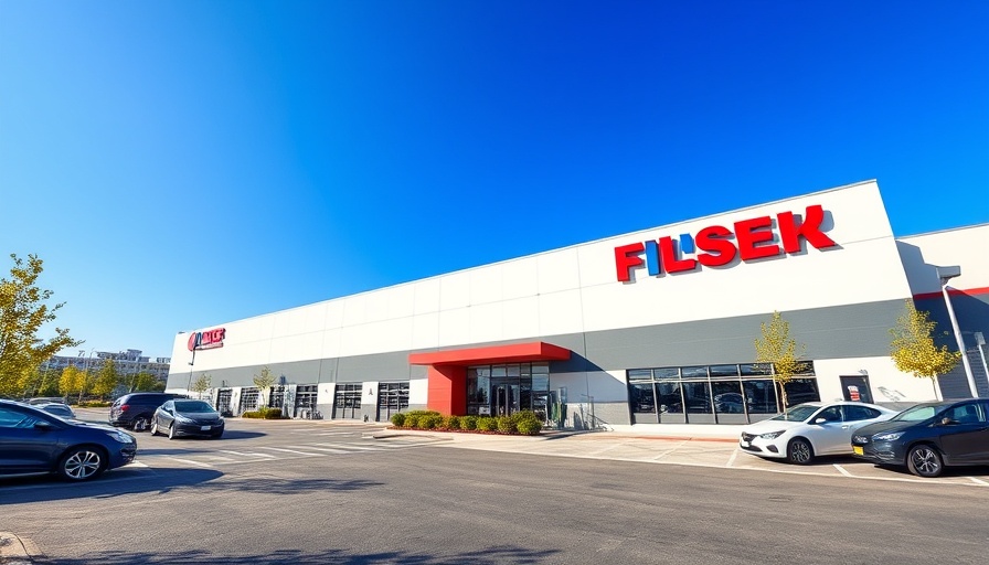 Costco warehouse with logo and parked cars on a sunny day.