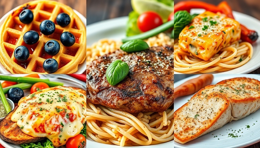 Variety of meals in a collage for Weekly Meal Plan July 28, 2025.