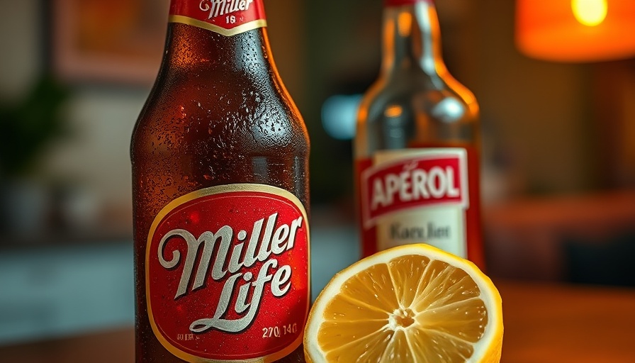 3-Ingredient Summer Cocktail: Miller High Life and Aperol with lemon.