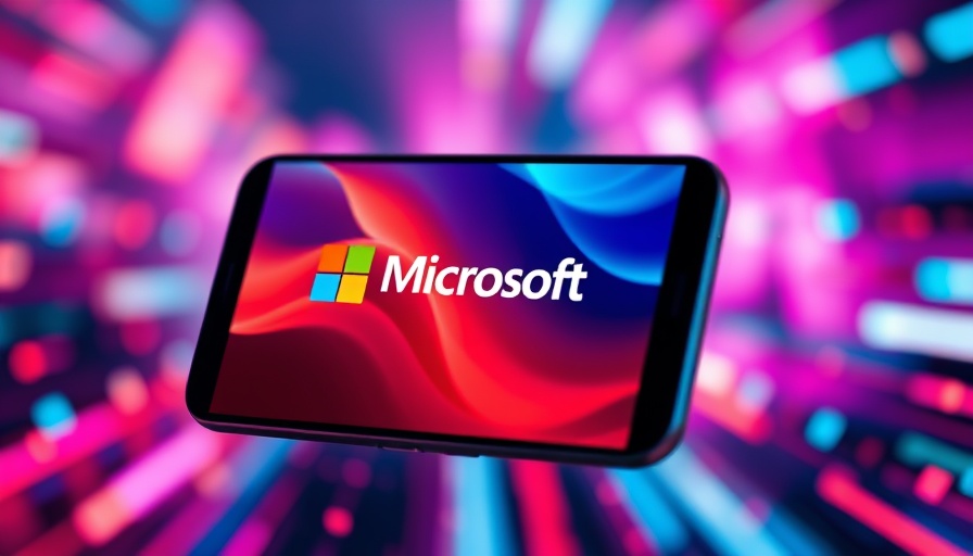 Microsoft Copilot 3D logo on smartphone with vibrant background