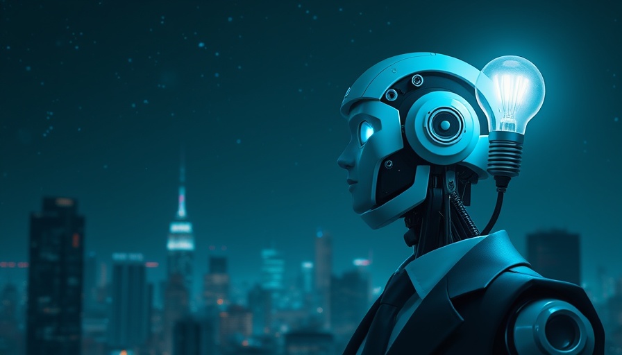 AI hiring practices prioritizing curiosity depicted by a robot exploring new ideas.