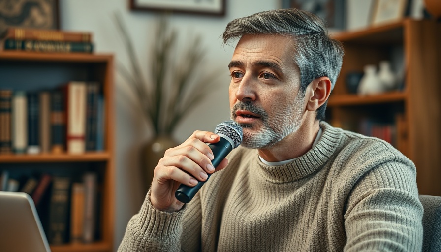 OpenAI bonuses discussion with man in beige sweater, cozy setting.