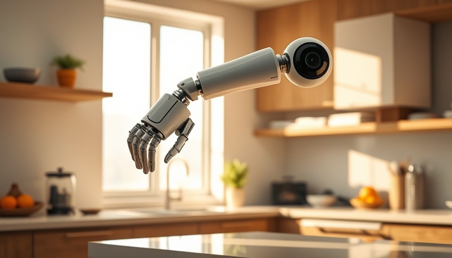NVIDIA robot arm in kitchen simulating AI innovations