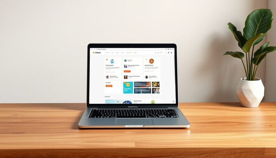 Laptop displaying app interface, showcasing technology design related to perplexity AI.