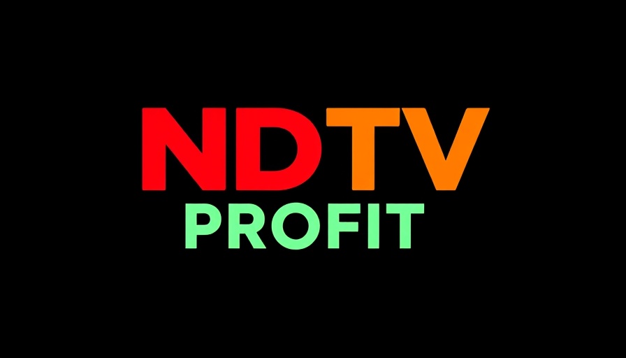 NDTV Profit logo on black backdrop associated with Claude AI.